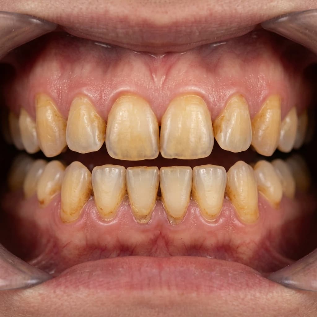 Before Teeth Whitening – 6 Shades Brighter